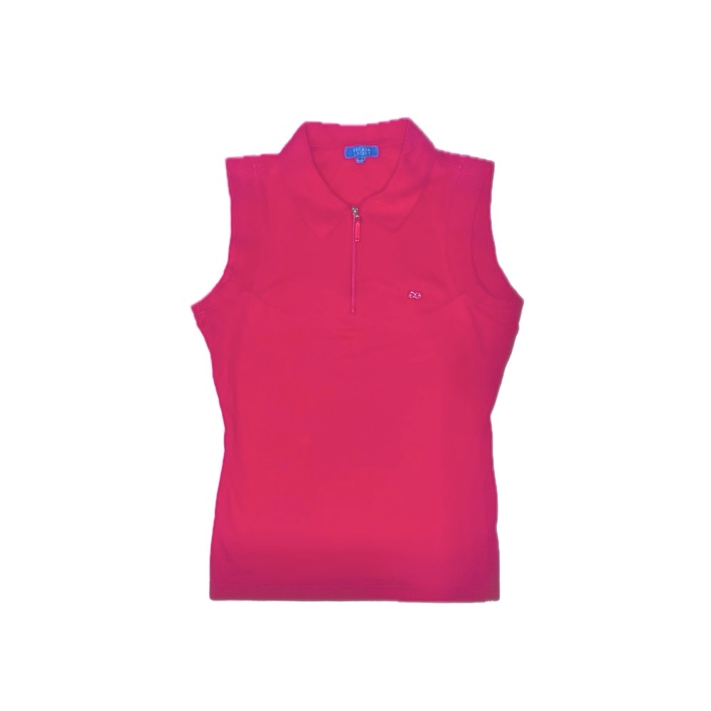 ESCADA Sport Vintage Hot Pink Sleevless Polo Shirt, size small